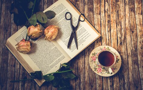 Book rose tea