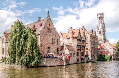 Bruges canal old town