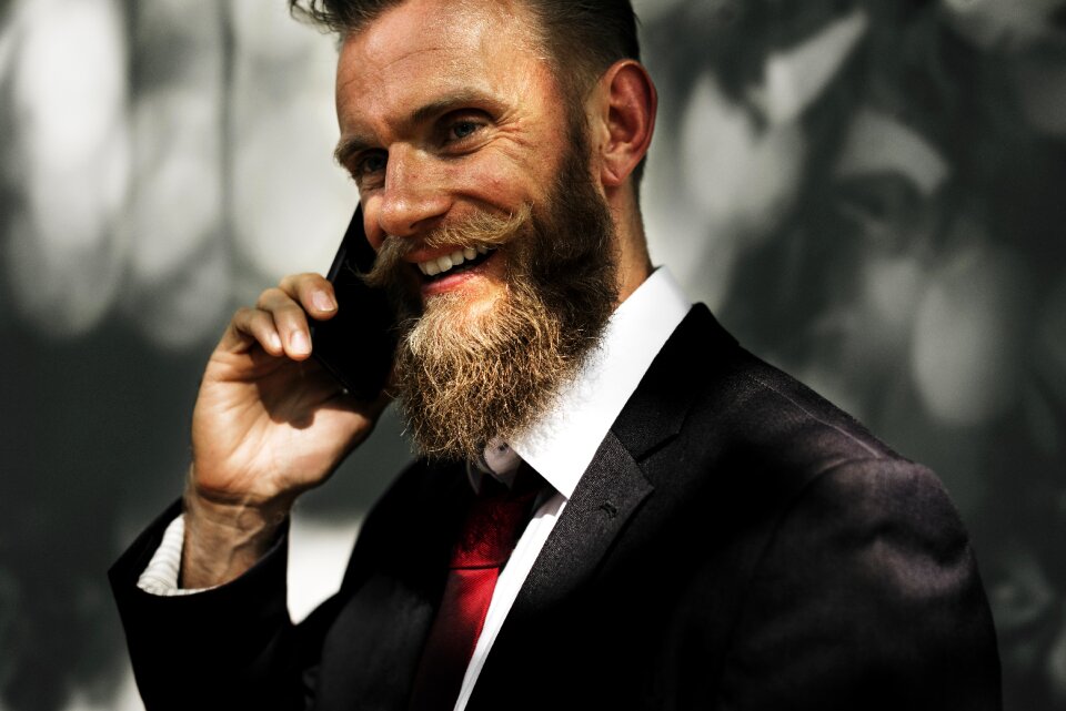 Business man smartphone