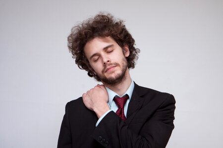 Business man tired