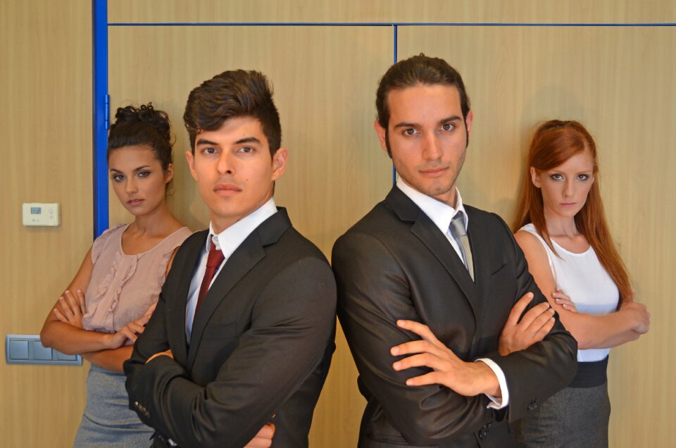 Business persons team work