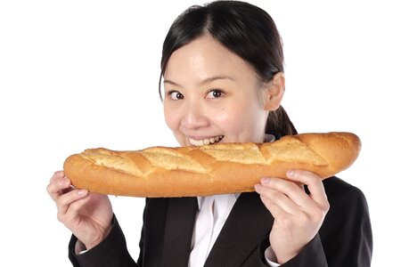 Business woman baguette