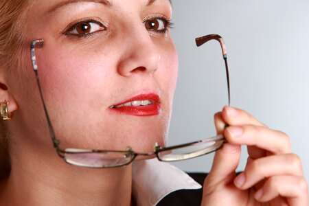 Business woman glasses