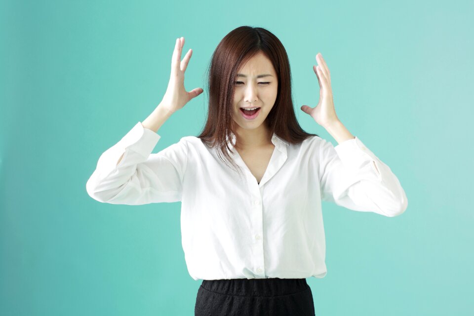 Business woman stress