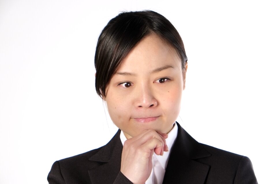 Business woman thinking