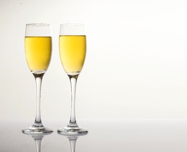 Champagne glasses drink