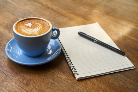 Coffee notebook photo