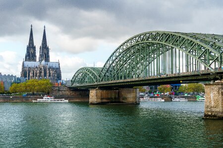 Cologne cathedral hohenzollern bridge photo