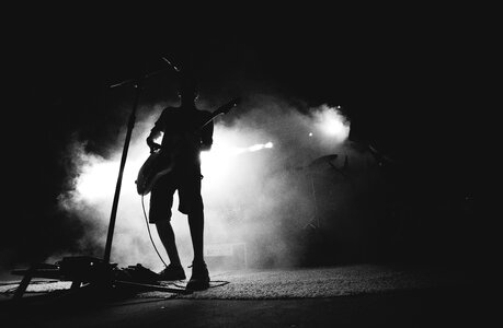Concert smoke musician