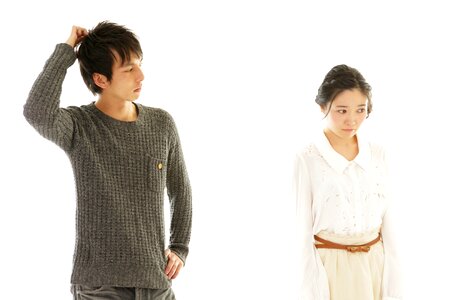 Couple angry