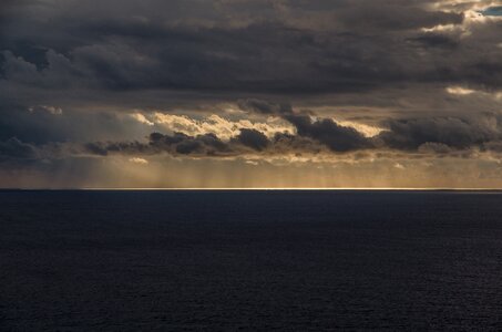 Dark clouds sea