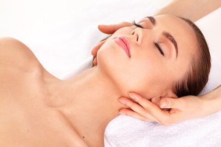 Day spa face massage photo