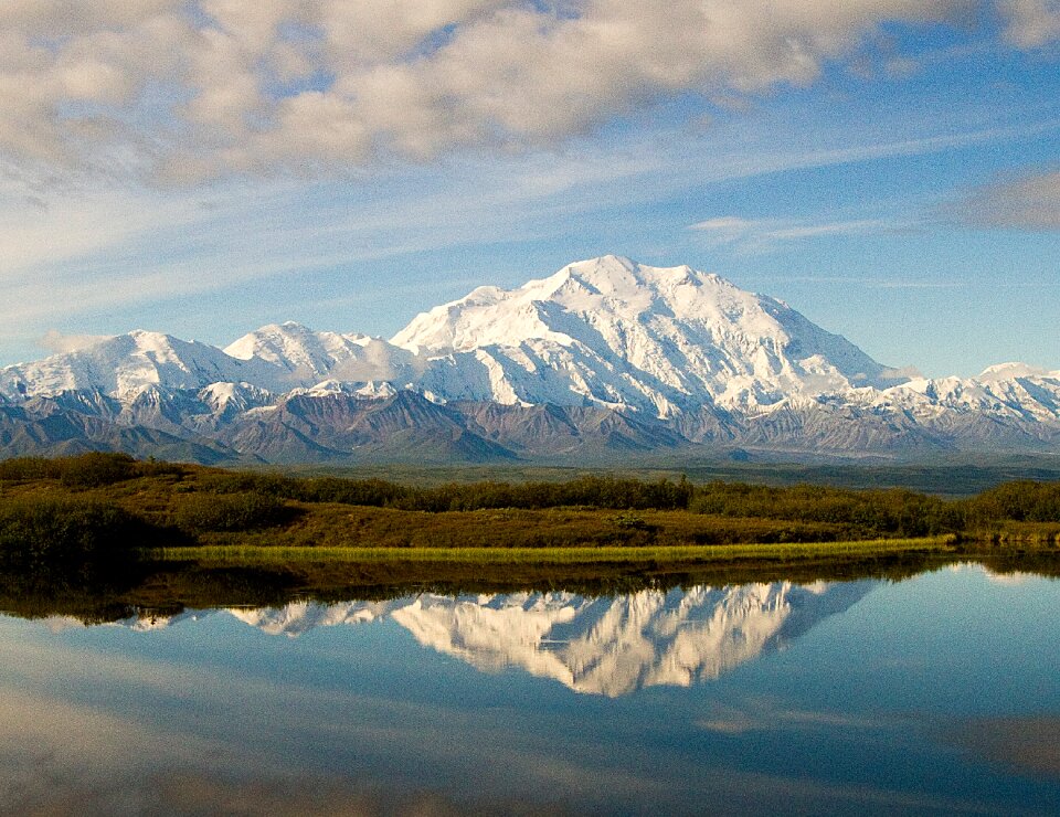 Denali mountain lake