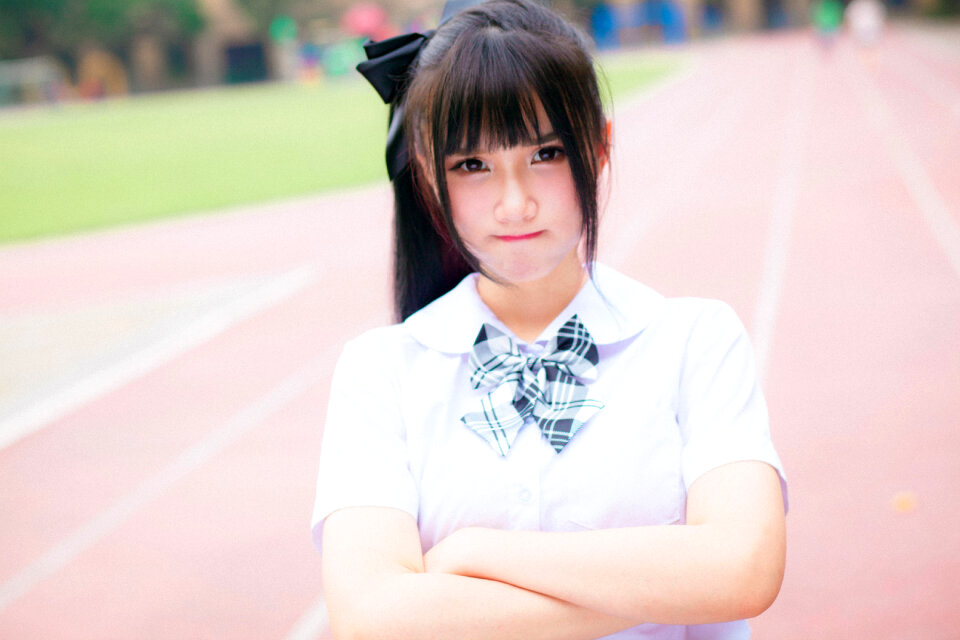 Female student angry