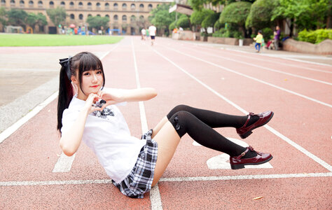 Female student heart