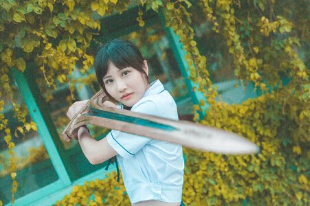Female student sword