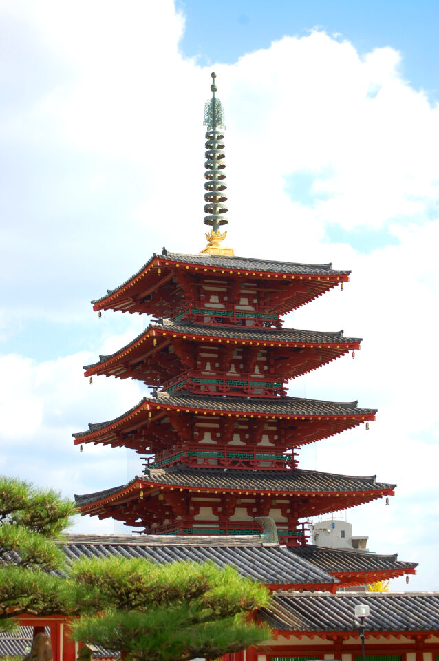 Five storied pagoda shitenno ji