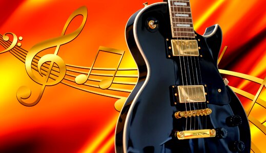 Guitar musical notes