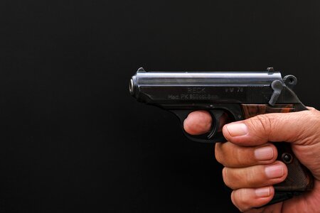 Hand gun pistol photo