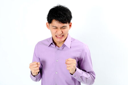 Man angry portrait