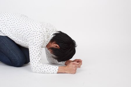 Man male portrait depressed