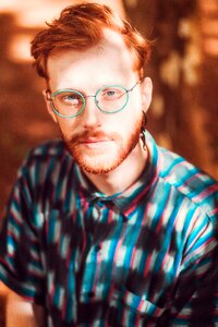 Man male portrait grasses