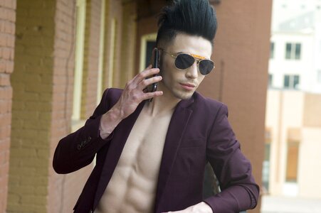Man portrait smartphone
