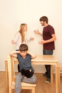 Marriage fighting child