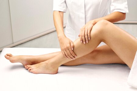 Massage day spa legs photo