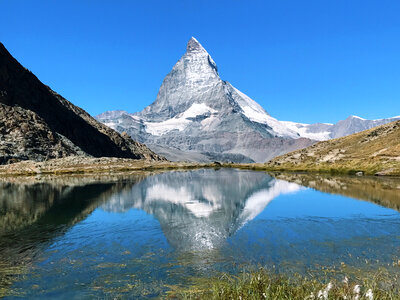 Matterhorn mountain lake photo