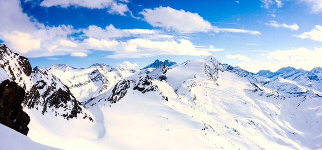 Mountains snow landscape