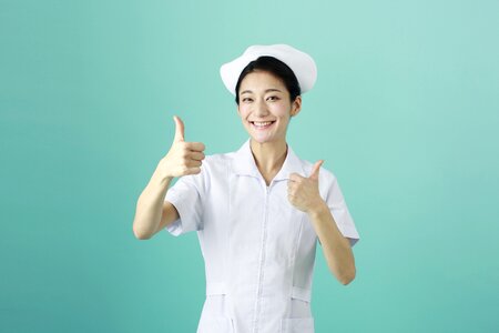 Nurse thumbs up photo