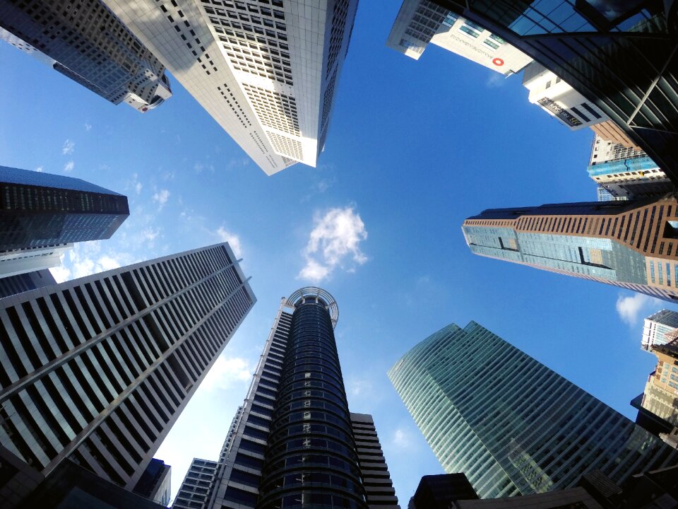 Office buildings skyscraper business