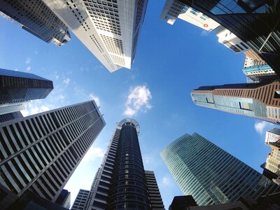 Office buildings skyscraper business photo