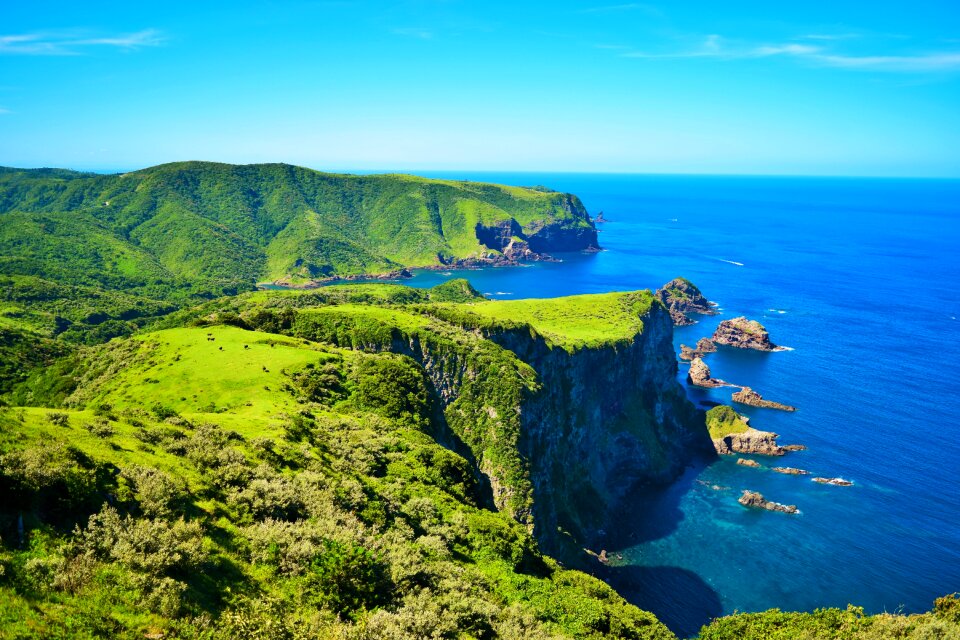 Oki islands coast sea photo