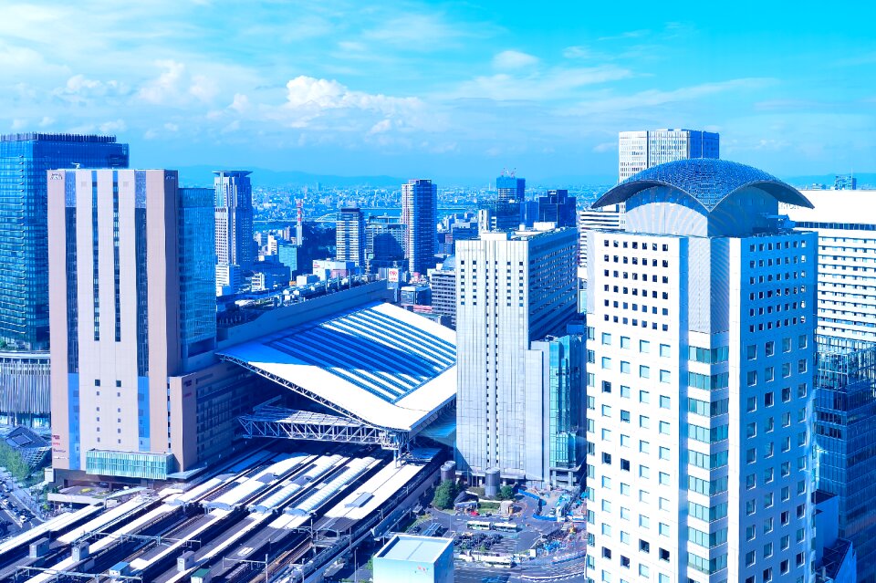 Osaka station cityscape