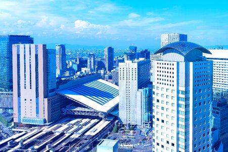 Osaka station cityscape
