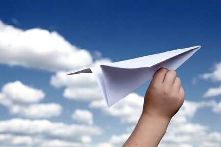 Paper airplane photo
