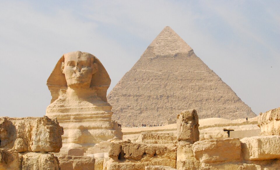 Pyramid sphinx egypt