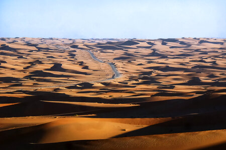 Sahara desert road