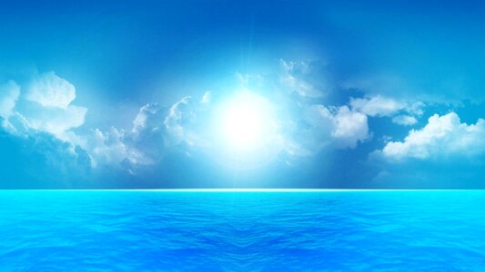 Sea sunshine summer