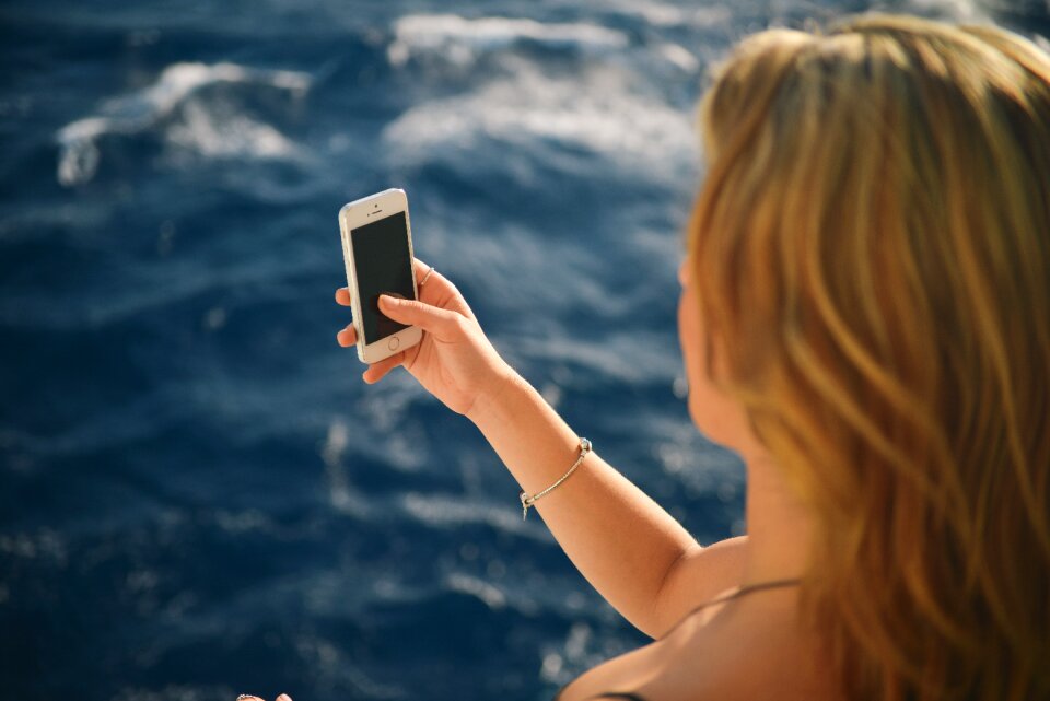Smartphone girl woman