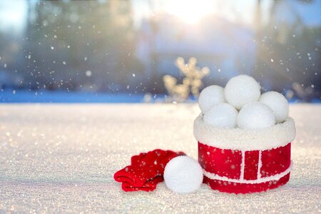 Snow balls winter