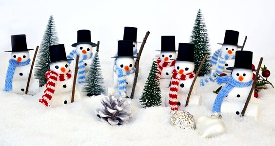 Snow man winter