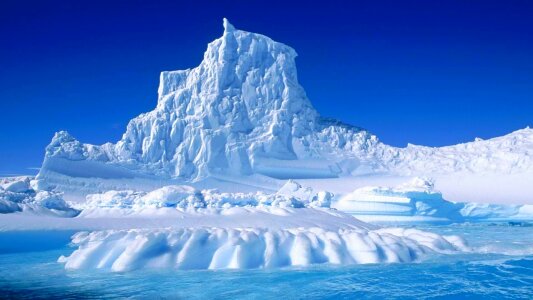 Snow mountain winter