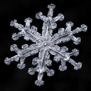 Snowflake ice crystal photo
