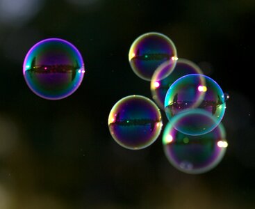 Soap bubbles photo