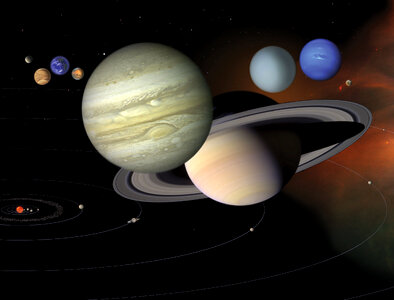 Solar system planets photo