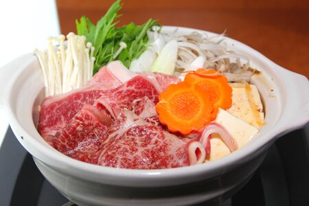 Sukiyaki nabemono food