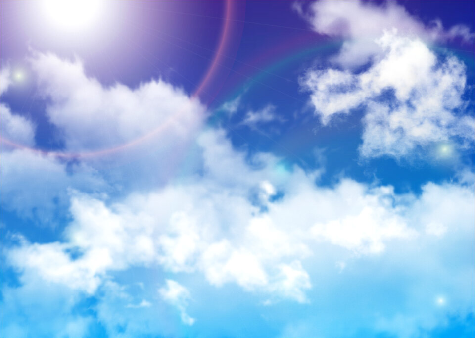 Sunlight clouds sky
